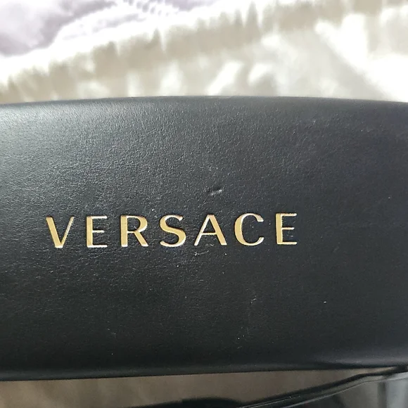 Versace Dark Lens Sunglasses with Black Case - Picture 2 of 4